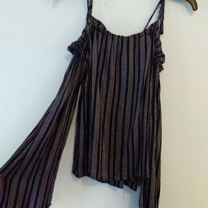 Striped Off The Shoulder Top